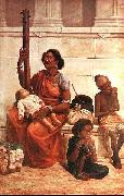 Raja Ravi Varma Gypsies oil painting on canvas